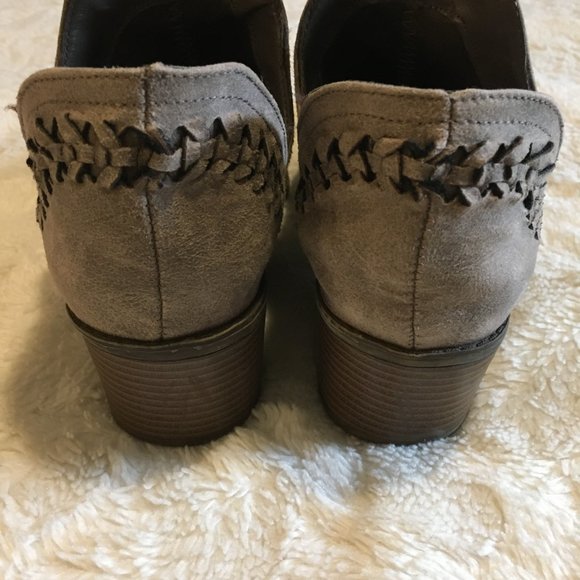 Fergalicious Dusty Desert Braided Suede Ankle Booties - Picture 9 of 16